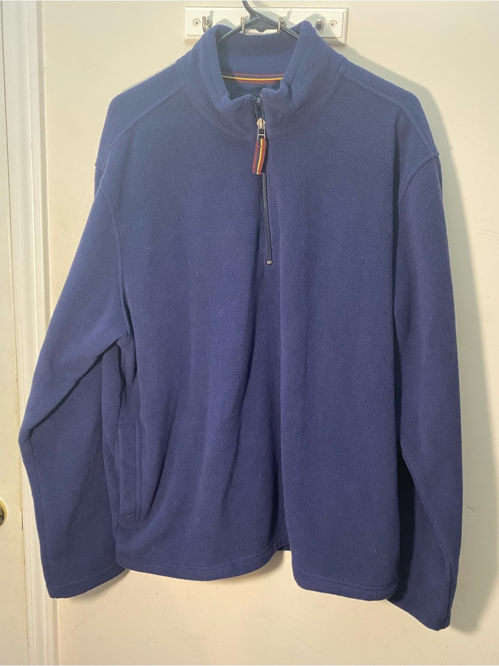 G.H. Bass & Co. Navy Half-Zip Fleece Pullover